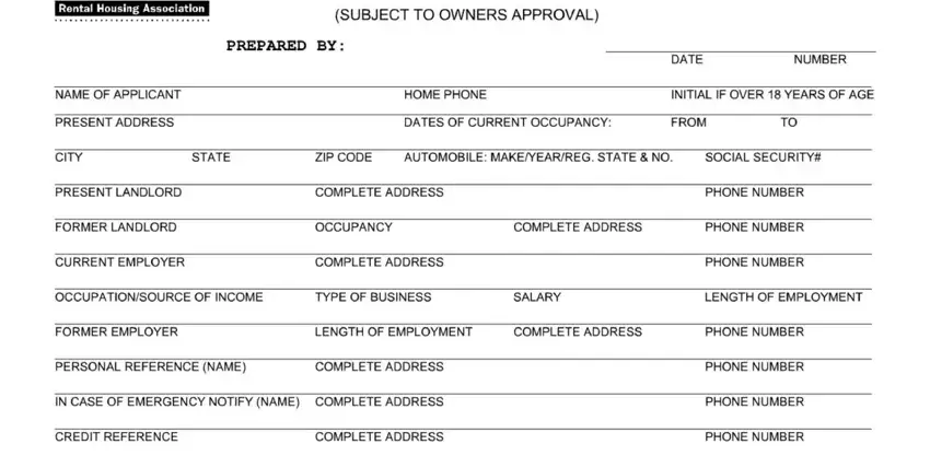 rha forms blanks to complete