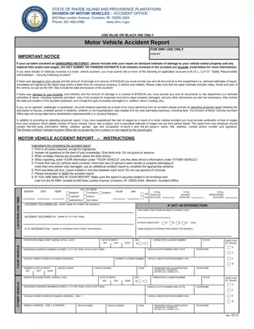 Ri Accident Report Form Preview