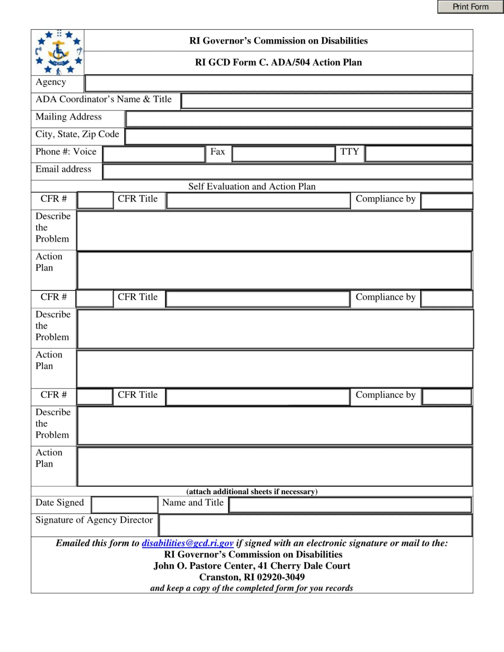 U.S. States PDF Forms - Fillable and Printable