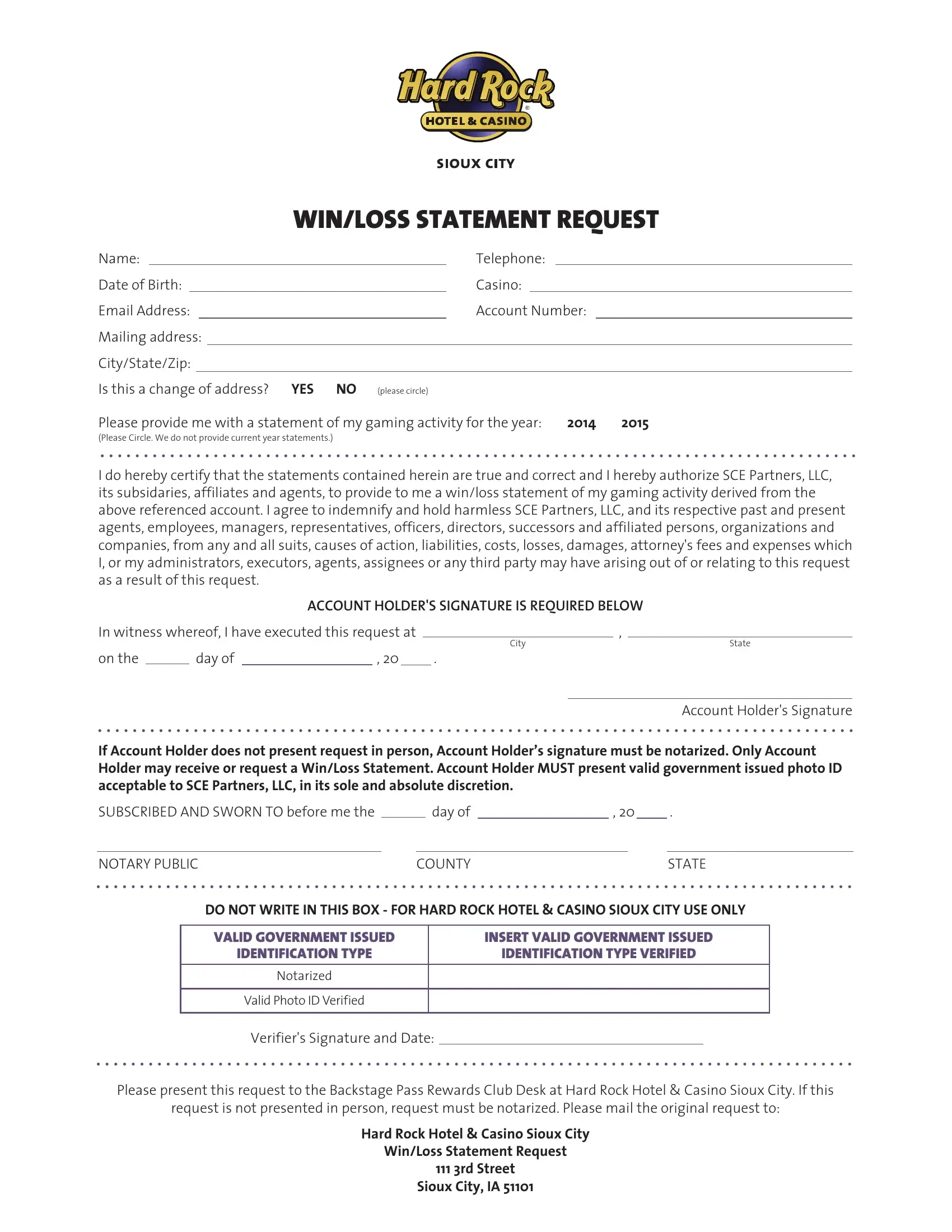 Mount Airy Win Loss Statement Form - Fill Out and Sign Printable PDF  Template