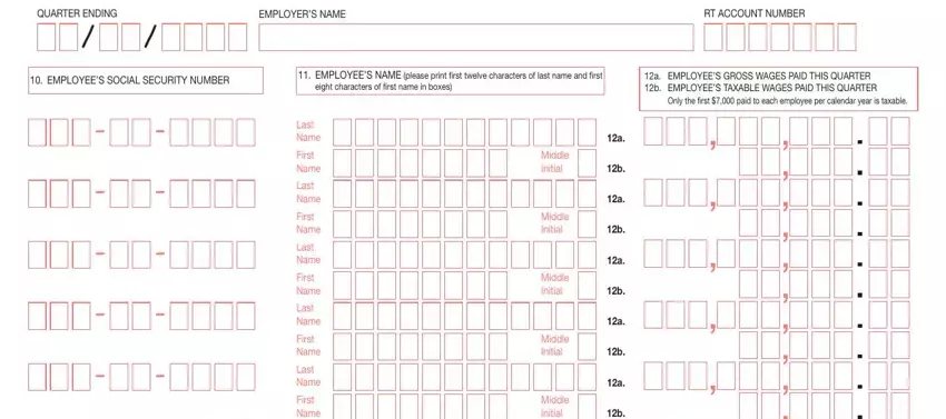 Filling out my florida department of revenue step 4