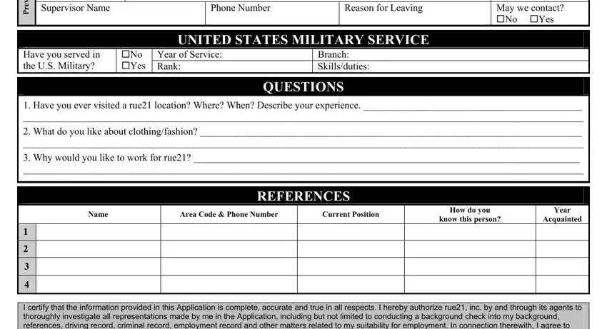 Filling in rue 21 job application form online part 5