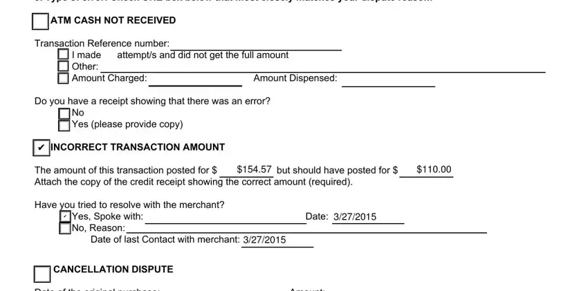 rushcard dispute form to print fields to fill out