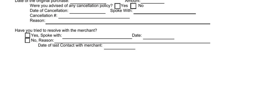 stage 2 to completing rushcard dispute form to print