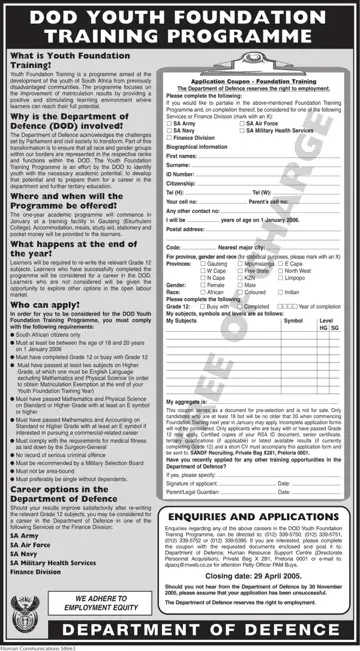 Sa Army Application Form Online Preview