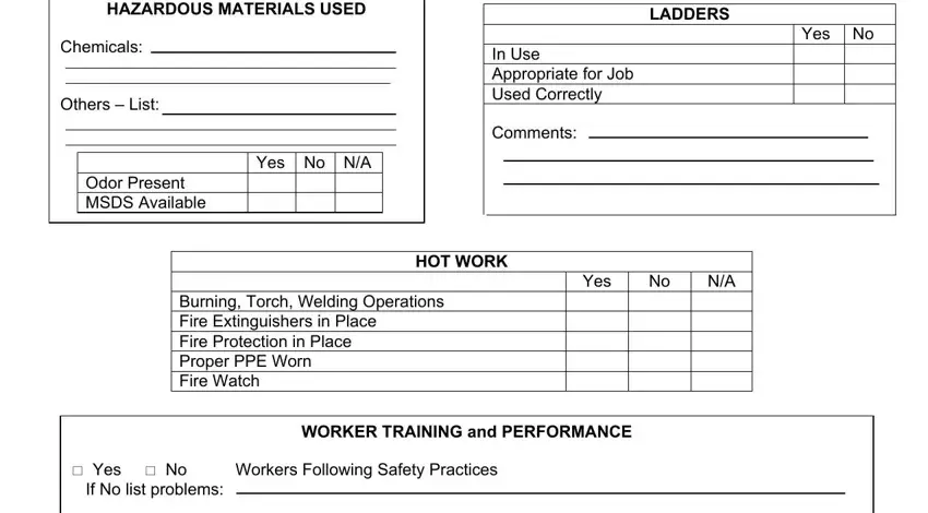 part 3 to entering details in safety construction audit