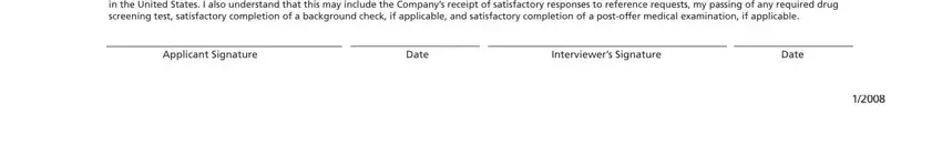 Completing safeway job application stage 5