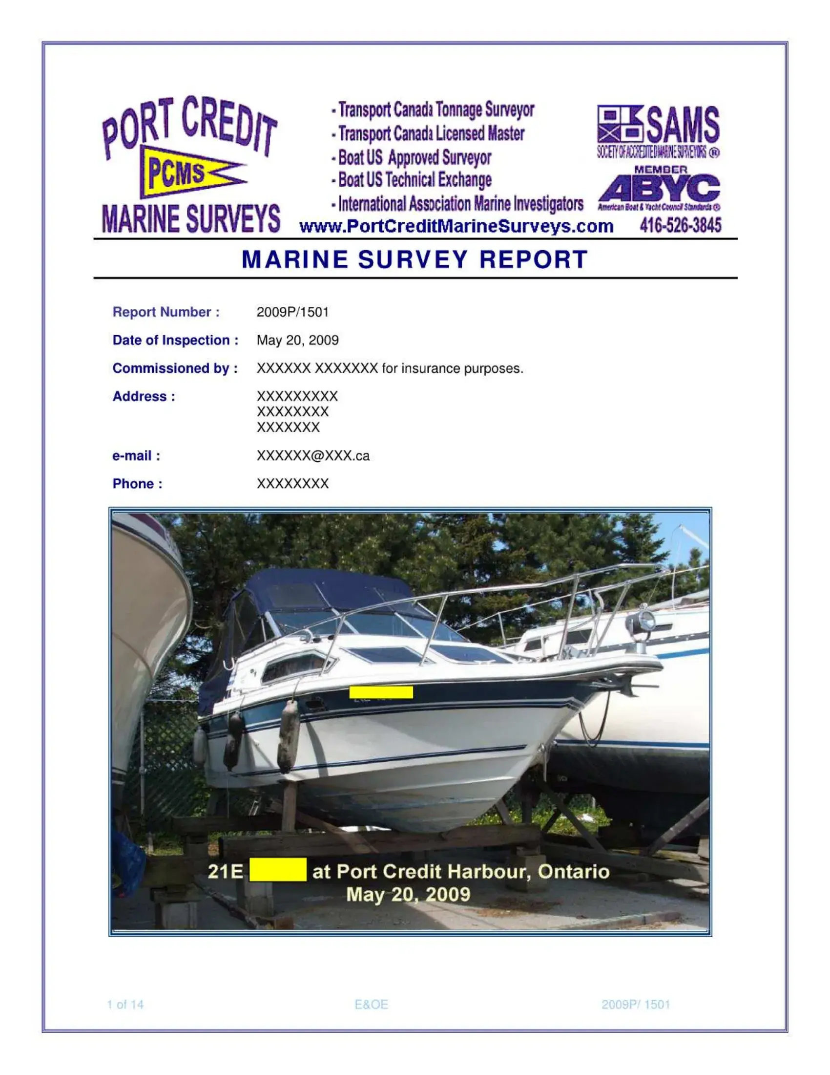 sailboat insurance survey