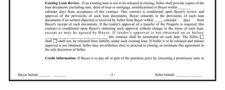 georgia real estate comtract days, BuyerInitials, and SellerInitials fields to insert