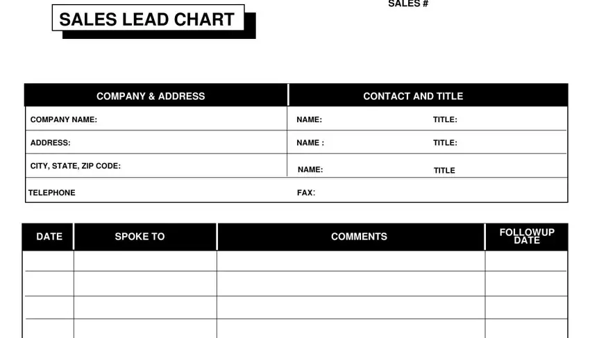 step 1 to filling in form for sale deal agree between salesman and customer