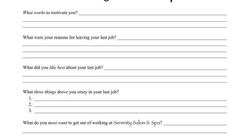 stage 5 to filling out hair salon job application form