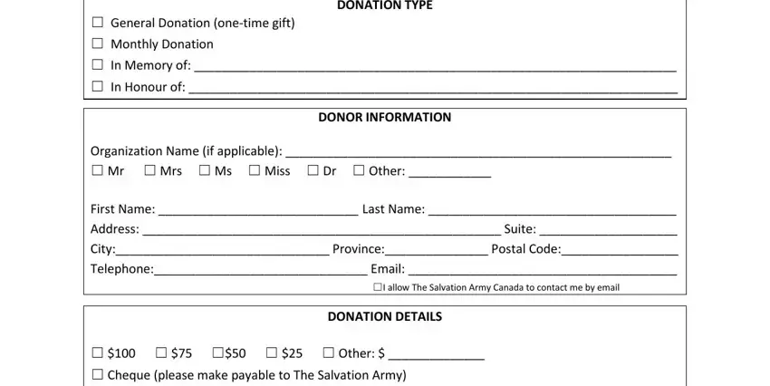 Salvation Army Tax Receipt ≡ Fill Out Printable Pdf Forms Online 1417