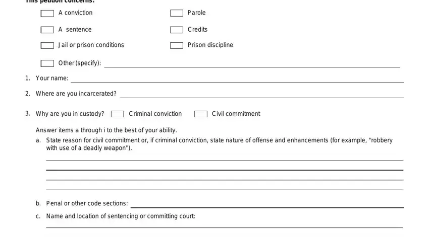 Completing habeas corpus child step 2