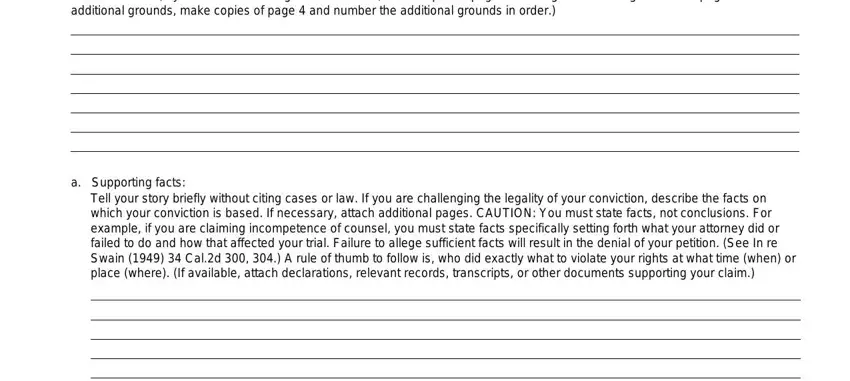 stage 4 to filling out habeas corpus child