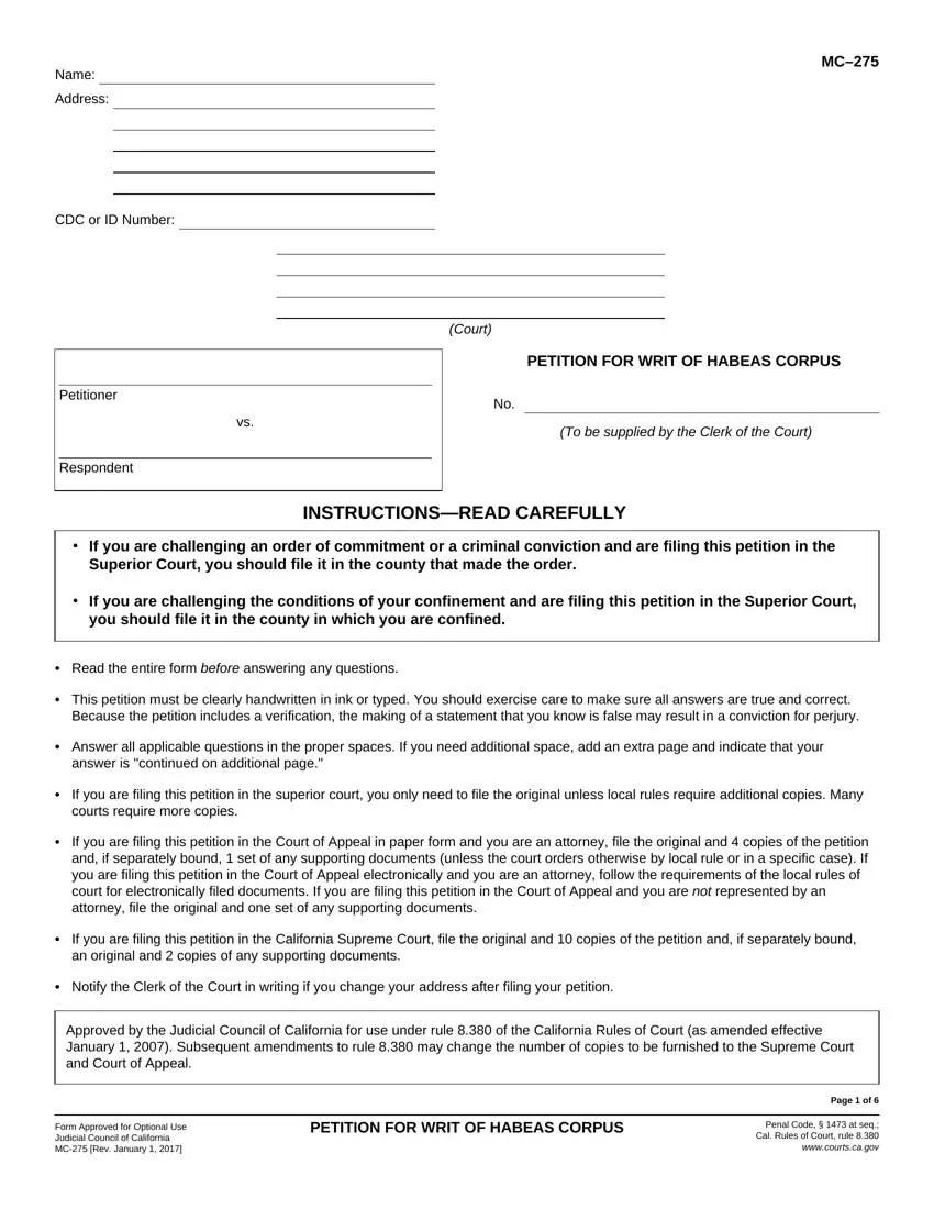 Sample Petition For Writ Of Habeas PDF Form FormsPal   Sample Petition For Writ Of Habeas Preview.webp