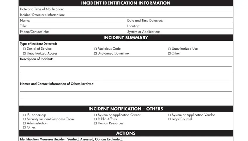 entering details in security guard incident report template part 1