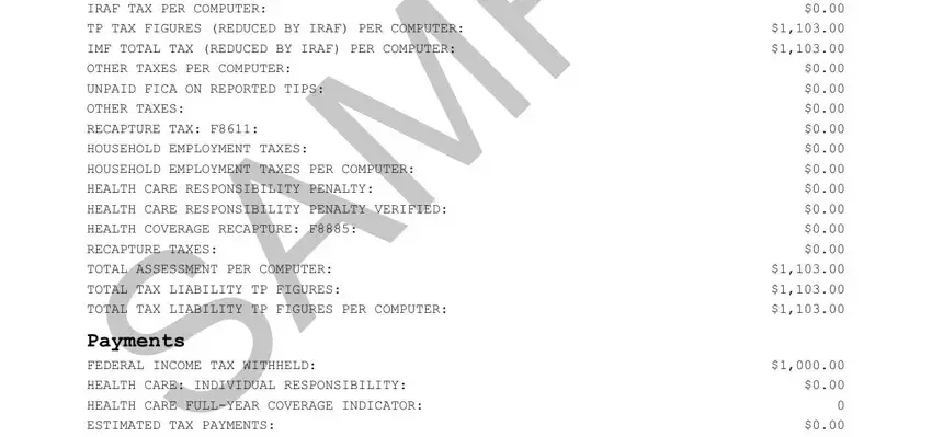 stage 4 to finishing tax return sample