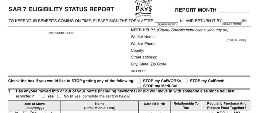 SAR 7 Form LA Fill Out Printable PDF Forms Online
