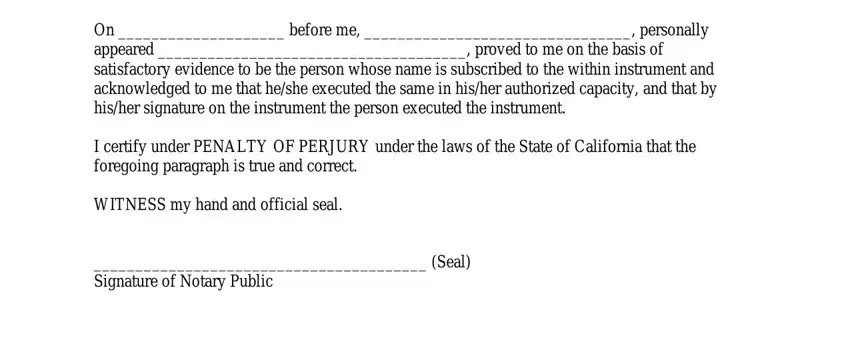 Finishing small estate affidavit form california step 4