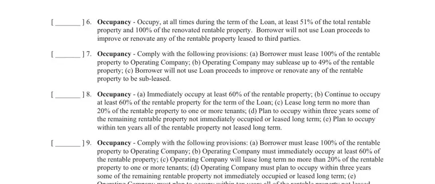 part 5 to completing sba loan agreement