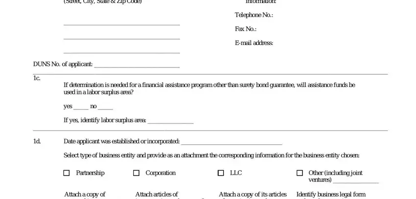 Filling out sba 3502 part 3
