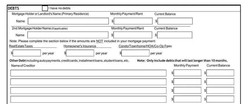 Filling out sba 5c business stage 3