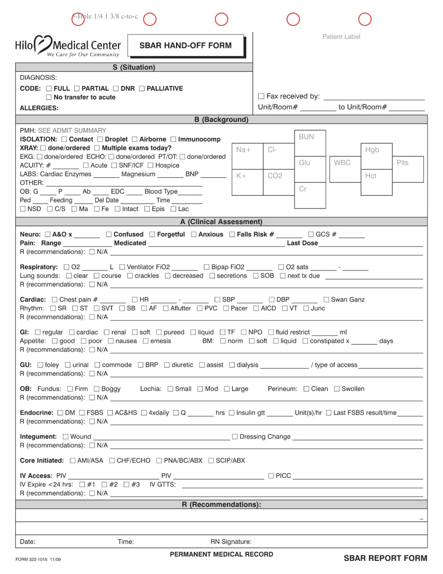 Sbar Uti Form Fill Out And Sign Printable Pdf Template Signnow Hot Sex Picture 7160
