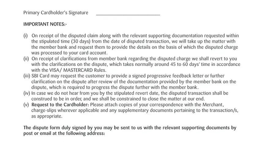 Filling out sbi file card part 5