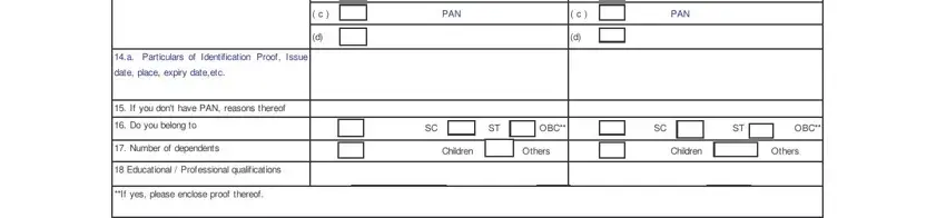 Filling in sbi education loan application form part 3