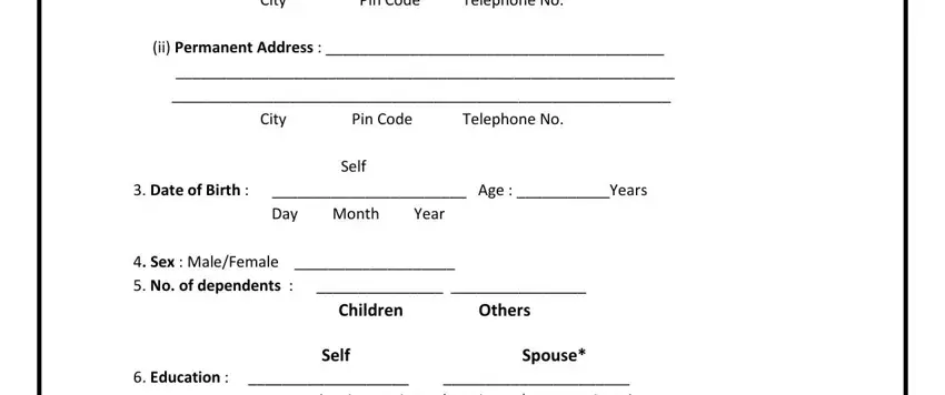 sbi personal loan documents pdf i Residential Address     City, ii Permanent Address     City Pin, Self  Date of Birth   Age  Years, Sex  MaleFemale   No of, and Self Spouse  Education    Under blanks to fill