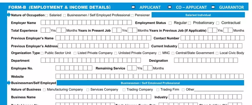 Filling out sbi home loan application form download stage 5