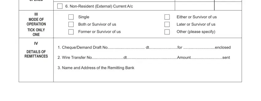 part 3 to entering details in how to fill bank account form