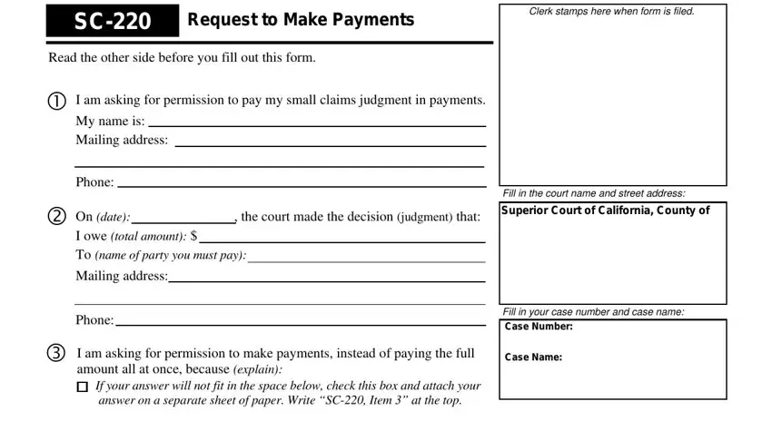 completing sc 220 form california stage 1