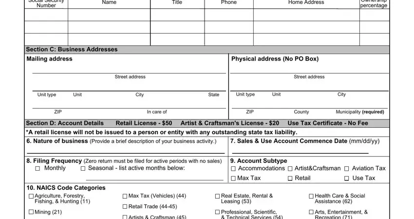 stage 2 to completing form scdor sc form