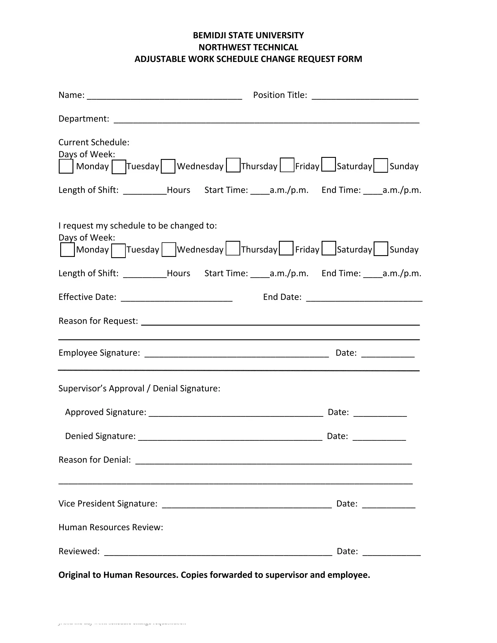 Schedule Request Form ≡ Fill Out Printable PDF Forms Online
