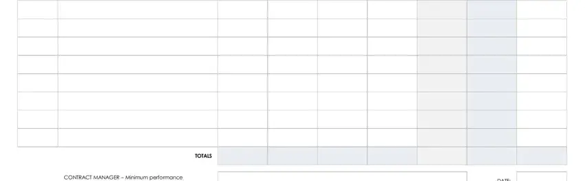 Entering details in values schedule step 2