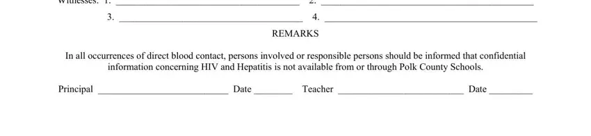 Filling out student injury report template part 3