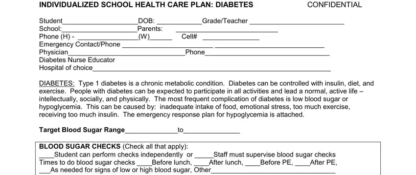 nursing care plan for diabetes mellitus empty spaces to fill out