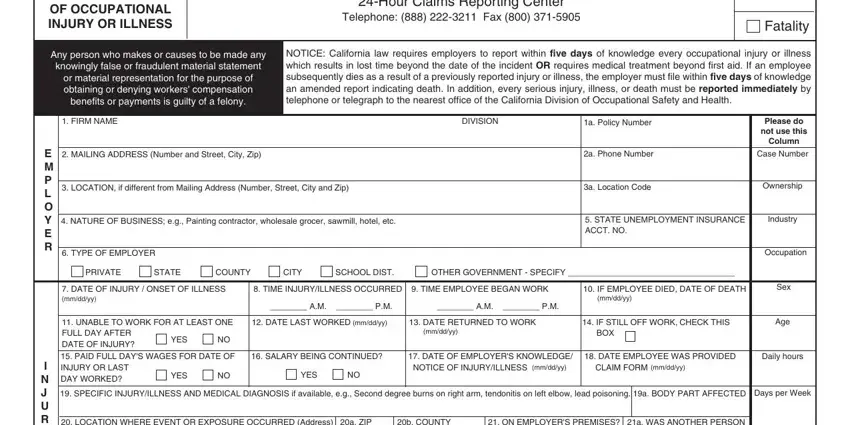 entering details in how to e3067 part 1