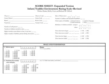 Score Sheet Rating Form Preview