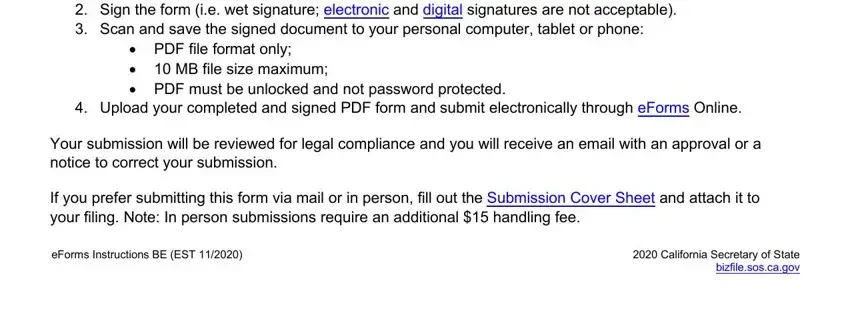 filling out LTD part 1