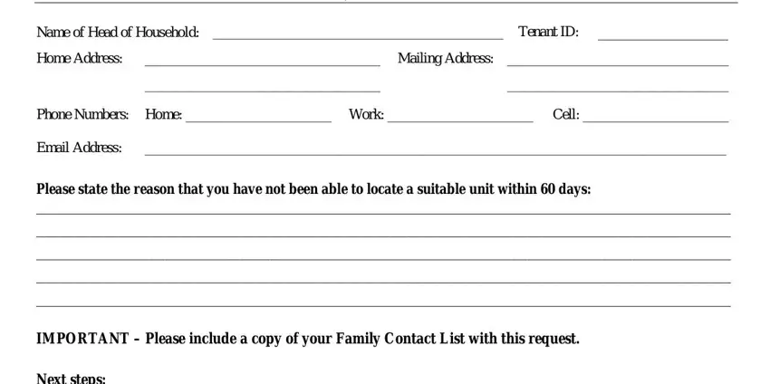 example of fields in voucher extension request form