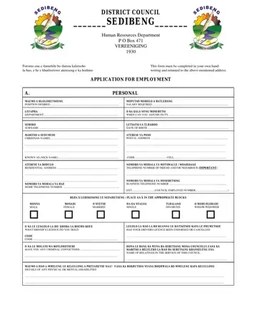 Sedibeng College Form Preview