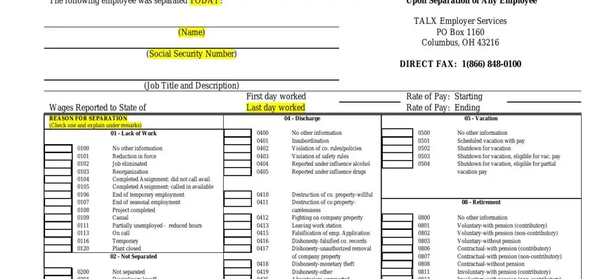 part 1 to filling out tennessee lb labor workforce