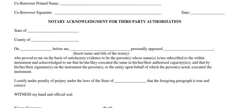 stage 2 to finishing 3rd authorization form