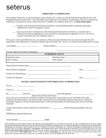 Seterus Authorization Form Preview