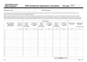 Settlement Agreement Calculation Form Preview