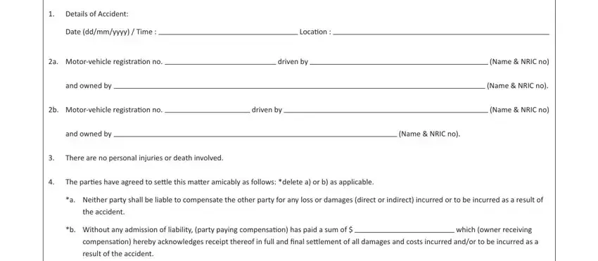 settlement form auto gaps to consider