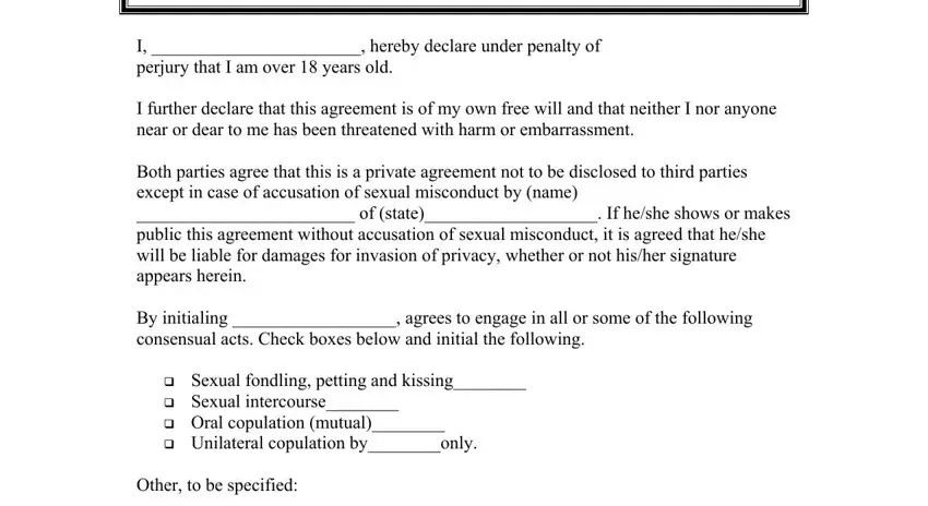 sexual consent form empty fields to complete