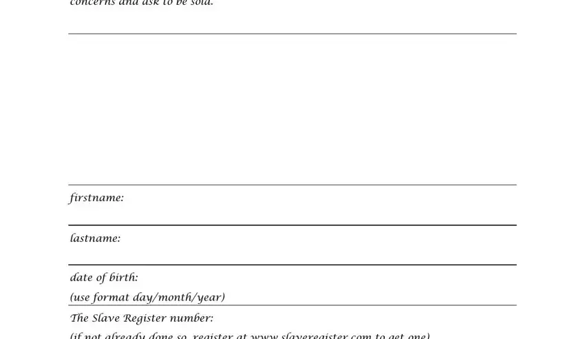 Sex Slave Form ≡ Fill Out Printable Pdf Forms Online 5089